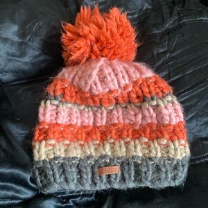 Barts Quality Warm Beautiful Colors Fleece Lined Pom Pom Hat Never Used